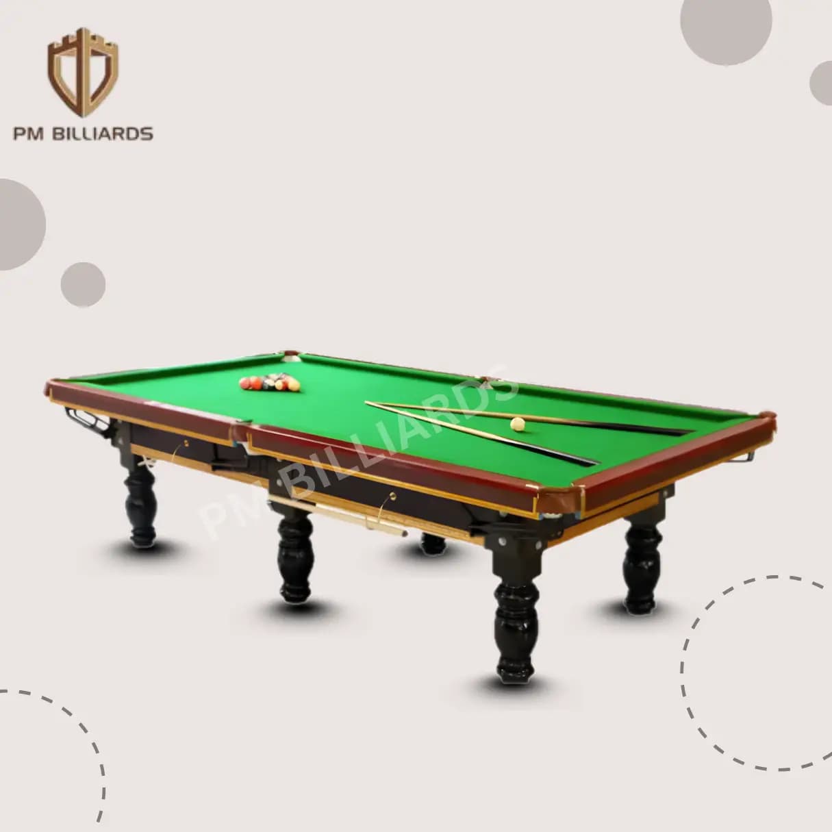 Indian Pool Table 6 Leg Basic 6x6